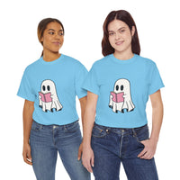 Ghost Book Unisex Heavy Cotton Tee