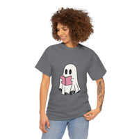 Ghost Book Unisex Heavy Cotton Tee