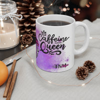 Caffeine Queen Ceramic Coffee Cups, 11oz, 15oz