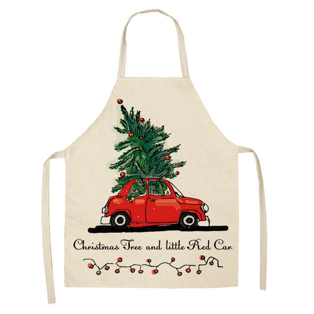 Christmas Series Cotton And Linen Apron