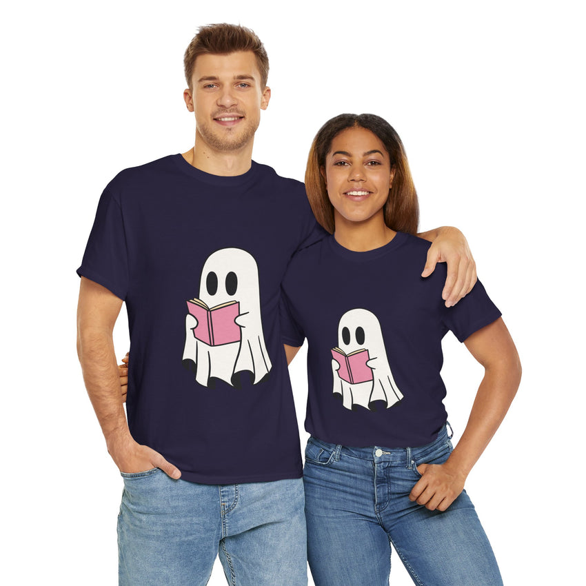 Ghost Book Unisex Heavy Cotton Tee