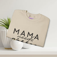 Coffee Lover Sweatshirt - Mama Needs Coffee (and a Manicure)