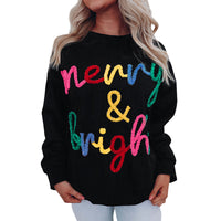 Merry & Bright Embroidered Christmas SweaterCelebrate in style with our Merry & Bright Christmas sweater! Cosy, versatile, and perfect for winter days, parties, and gatherings. Shop now for festive cheer!