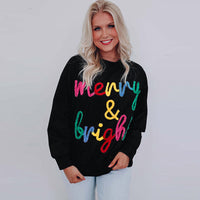 Merry & Bright Embroidered Christmas SweaterCelebrate in style with our Merry & Bright Christmas sweater! Cosy, versatile, and perfect for winter days, parties, and gatherings. Shop now for festive cheer!